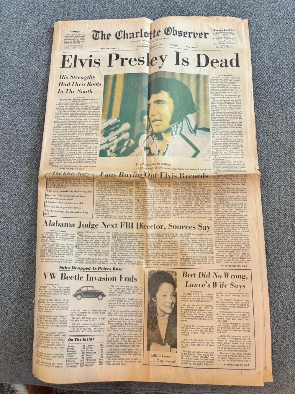 Vintage Original Historic Newspapers - 1960s-1980s Headlines - Elvis, Princes s